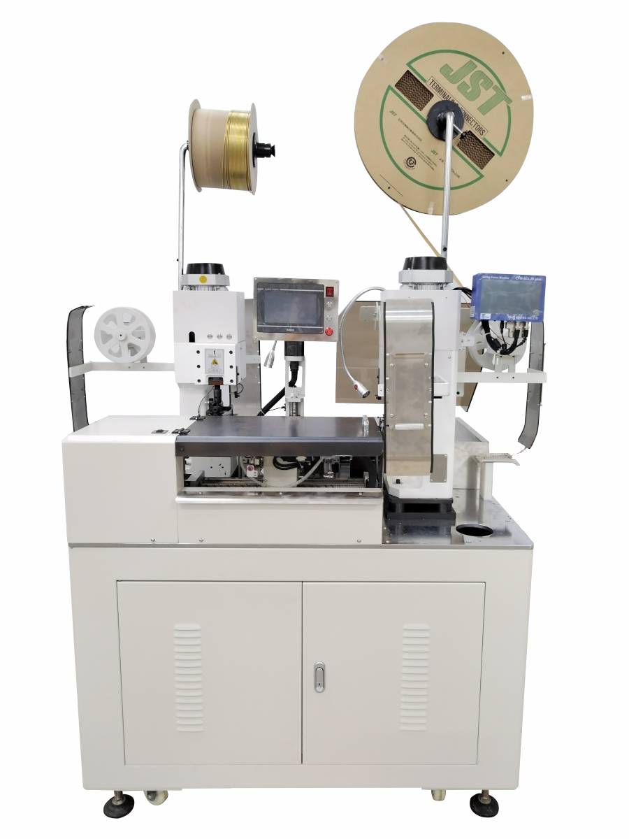 HC-2020DZ多芯護(hù)套線(xiàn)全自動(dòng)雙頭壓接機(jī)